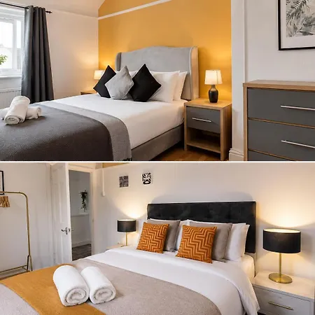 Apartment Stylish 3 Bed House Contractor Friendly Free Parking & Wifi